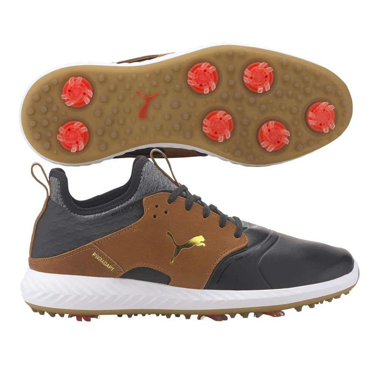 PUMA Golf Puma Ignite PWRADAPT Caged Crafted Golf Shoes - Image 2
