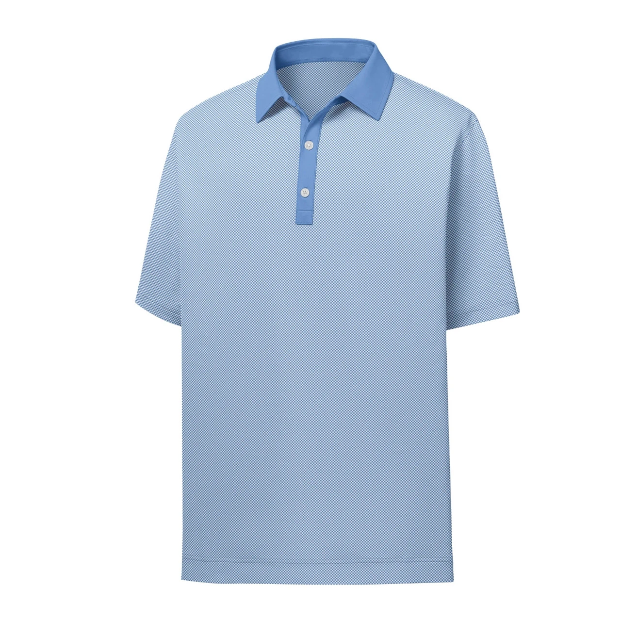 FootJoy Golf FootJoy ProDry Stretch Lisle Mini Check Print Polo - Image 3