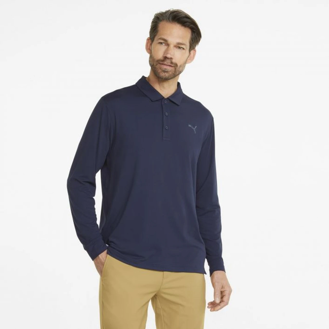PUMA Golf Puma Cloudspun Longsleeve Polo - Image 6
