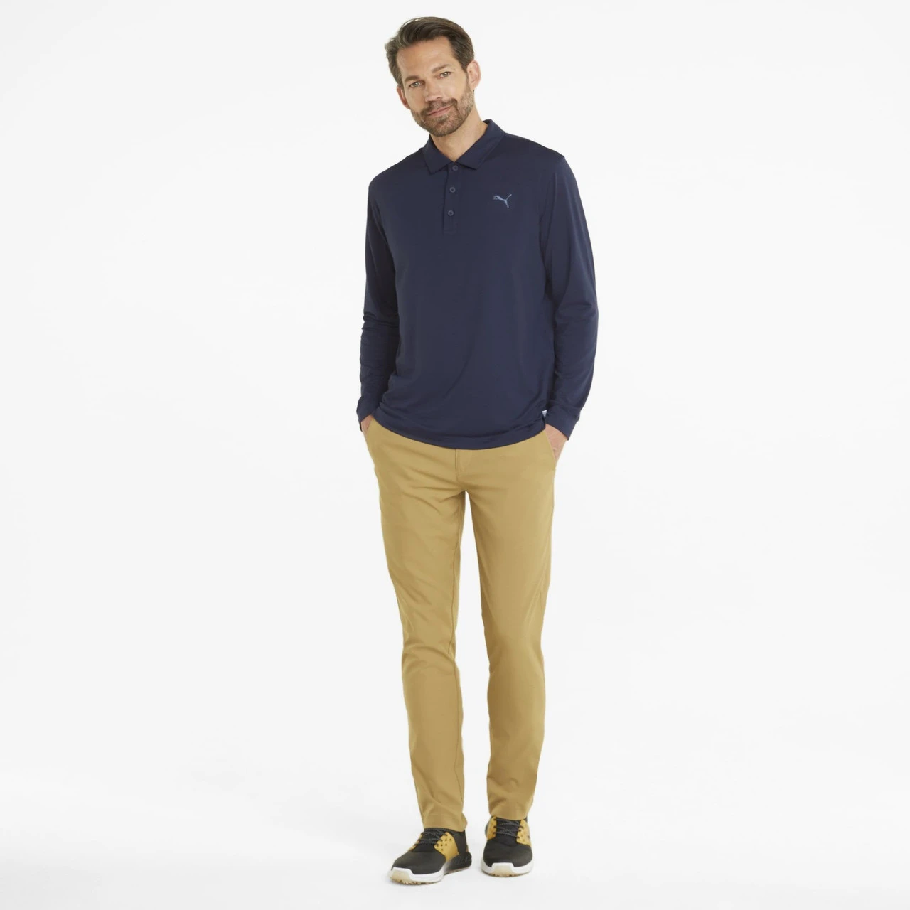 PUMA Golf Puma Cloudspun Longsleeve Polo - Image 8