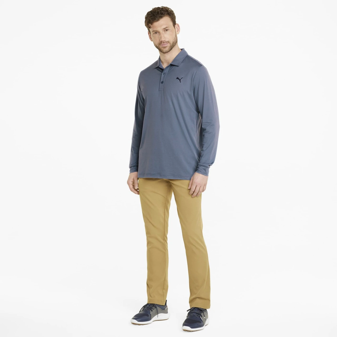 PUMA Golf Puma Cloudspun Longsleeve Polo - Image 3