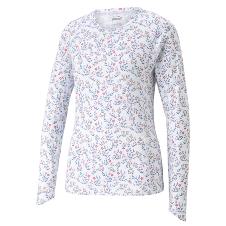 PUMA Golf Puma Womens You-V Micro Floral Crew