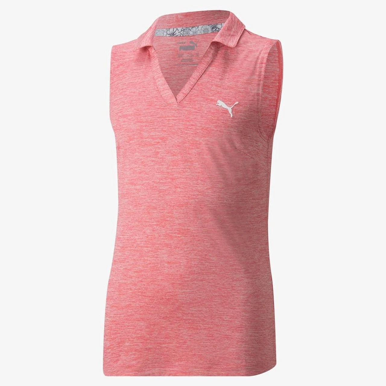 PUMA Golf Puma Girls Sleeveless Heather Polo - Image 9