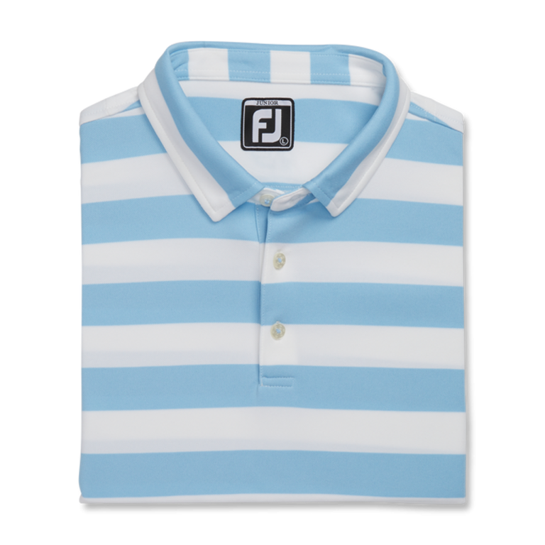 FootJoy Golf FootJoy Junior Rugby Stripe Self Collar Polo - Image 4