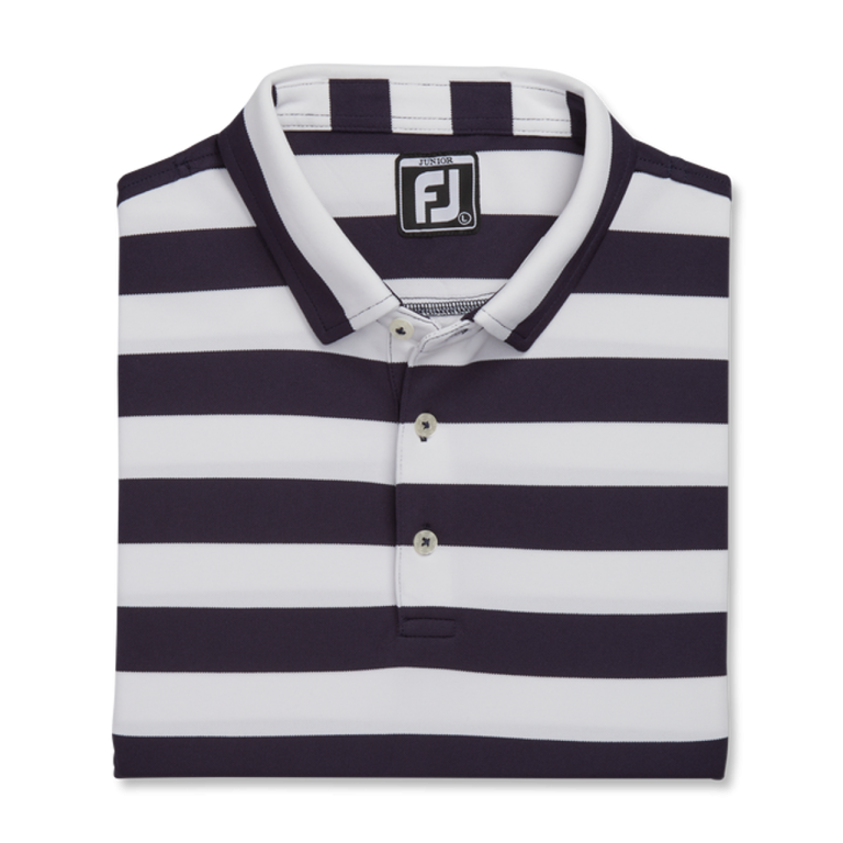 FootJoy Golf FootJoy Junior Rugby Stripe Self Collar Polo - Image 6