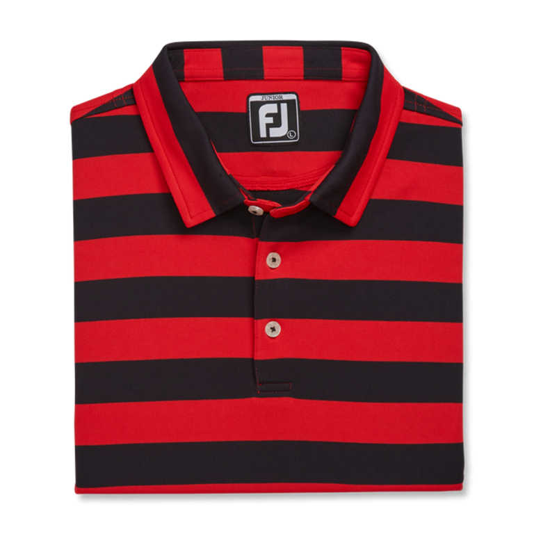 FootJoy Golf FootJoy Junior Rugby Stripe Self Collar Polo - Image 10