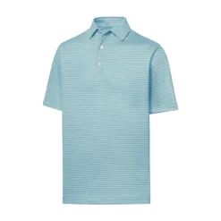 FootJoy Golf FootJoy Lisle Feeder Stripe Self Collar Polo