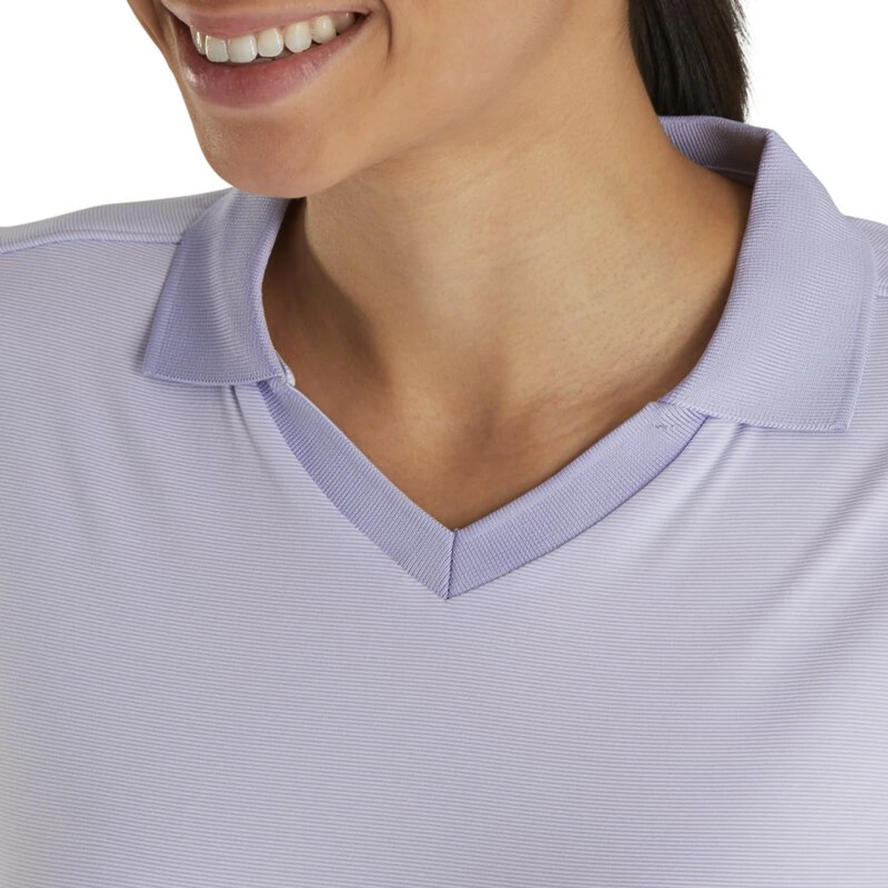 FootJoy Golf FootJoy Womens Stretch Lisle End On End Open Collar Shirt - Image 4
