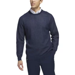 Adidas Golf Adidas Ultimate 365 Tour Flat Knit Pullover Crew