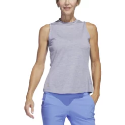 Adidas Golf Adidas Womens Spacedye Sleeveless Polo