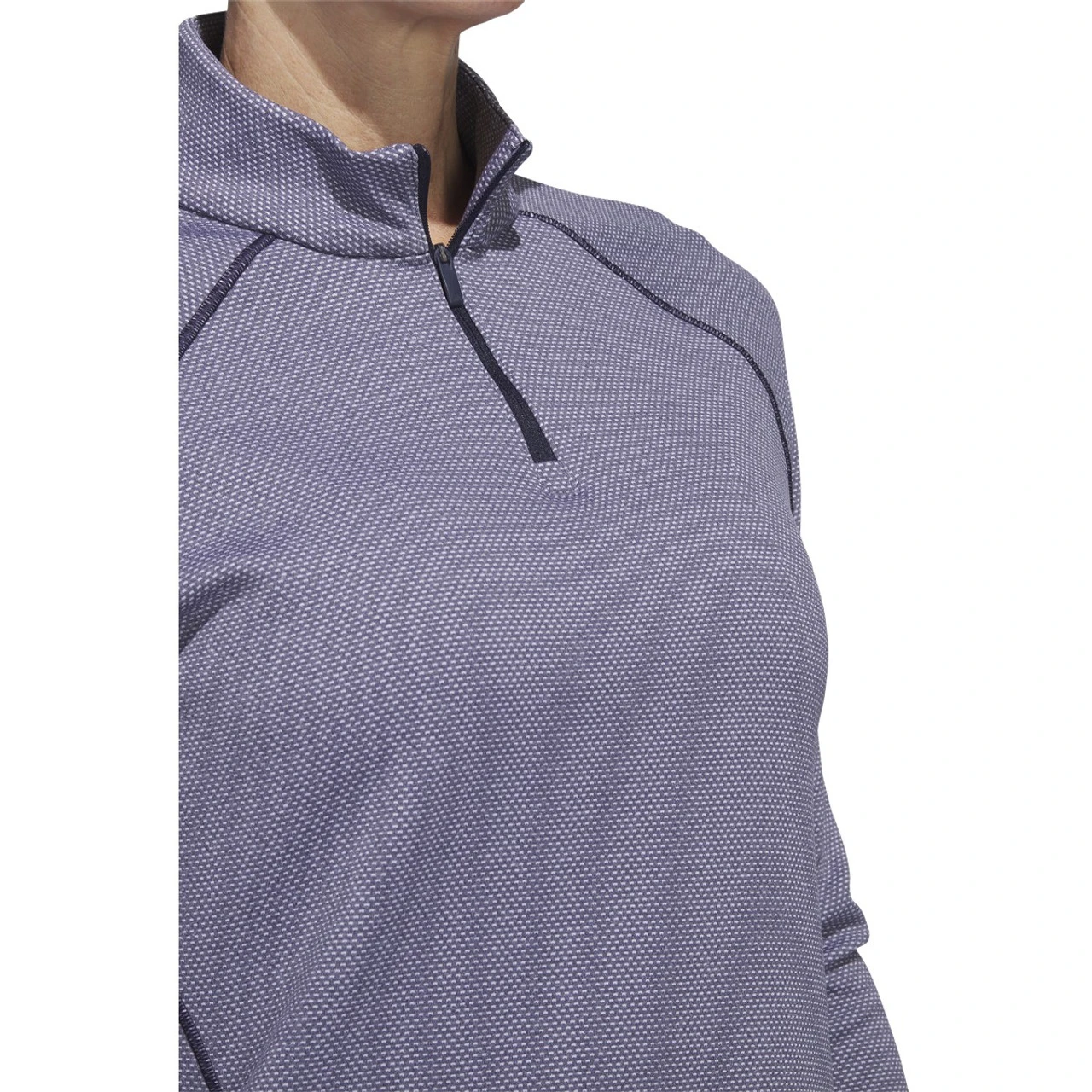 Adidas Golf Adidas Womens Embossed Quarter Zip Jacket - Image 7