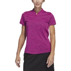 Adidas Golf Adidas Womens Jacquard Polo