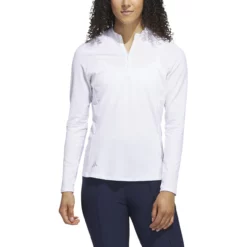 Adidas Golf Adidas Womens Ultimate 365 Solid Quarter Zip Mock