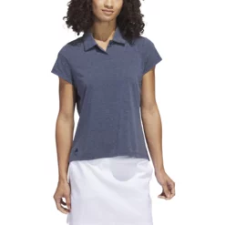 Adidas Golf Adidas Womens Go-To Heathered Polo