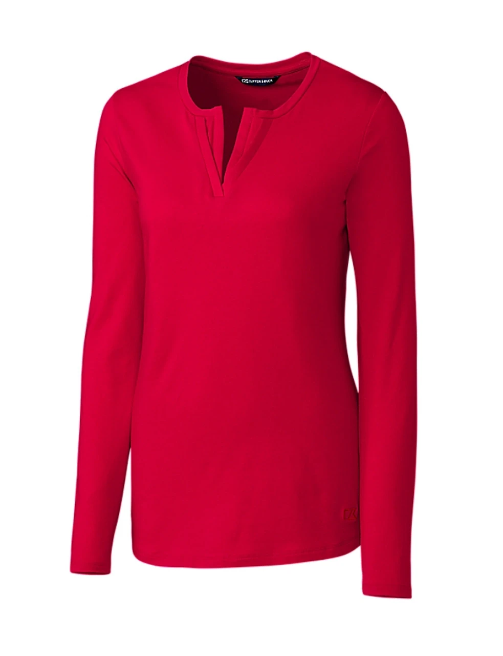 Cutter & Buck Ladies Long Sleeve Avail Double V-Neck Shirt - Image 4