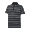 FootJoy Golf FootJoy Lisle Multi Stripe Self Collar Athletic Fit Polo