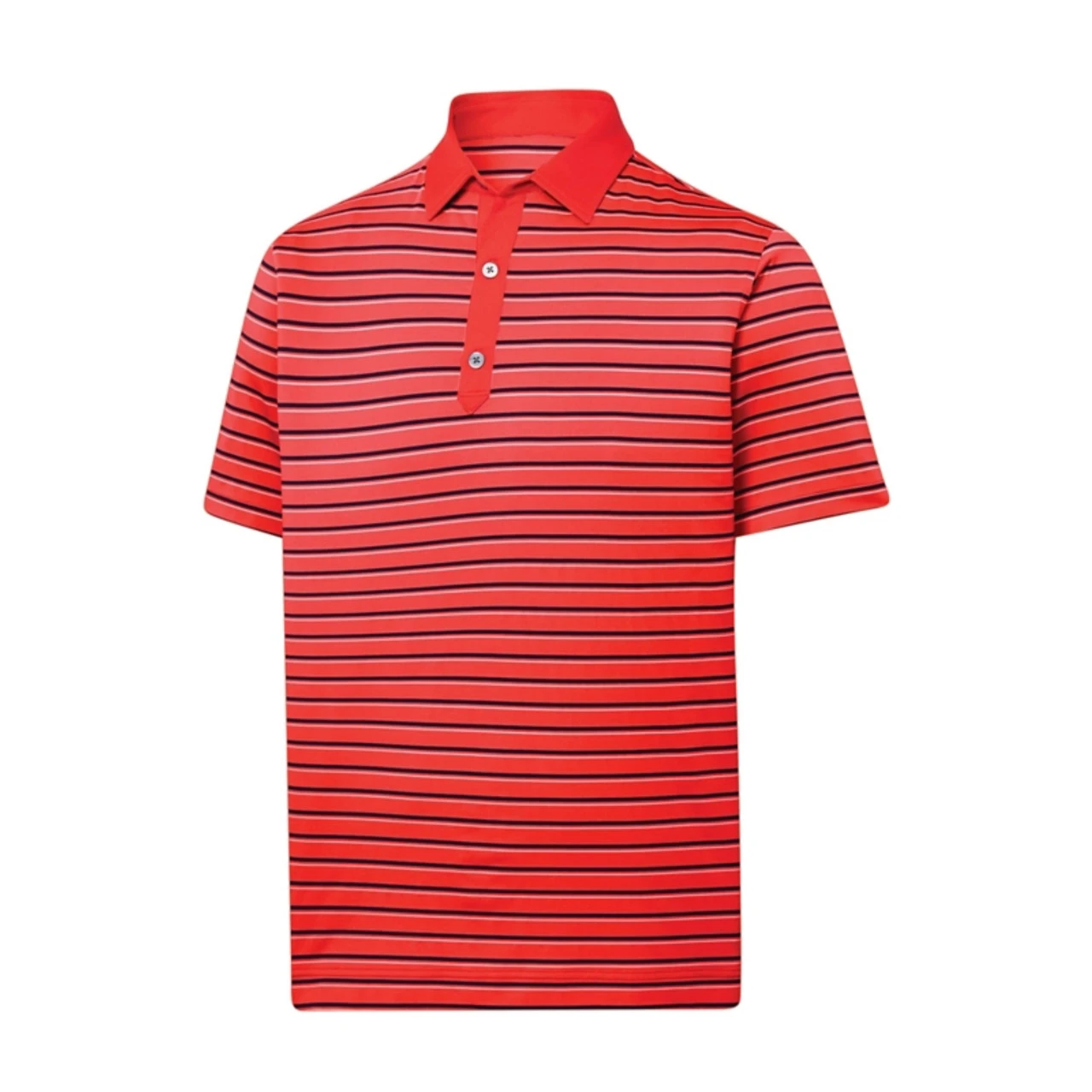 FootJoy Golf FootJoy Lisle Multi Stripe Self Collar Athletic Fit Polo - Image 4