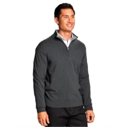 Cutter & Buck Lakemont Tri-Blend Quarter Zip Sweater