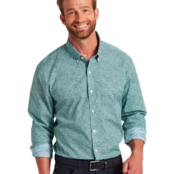 Cutter & Buck Strive Leaf Print Shirt