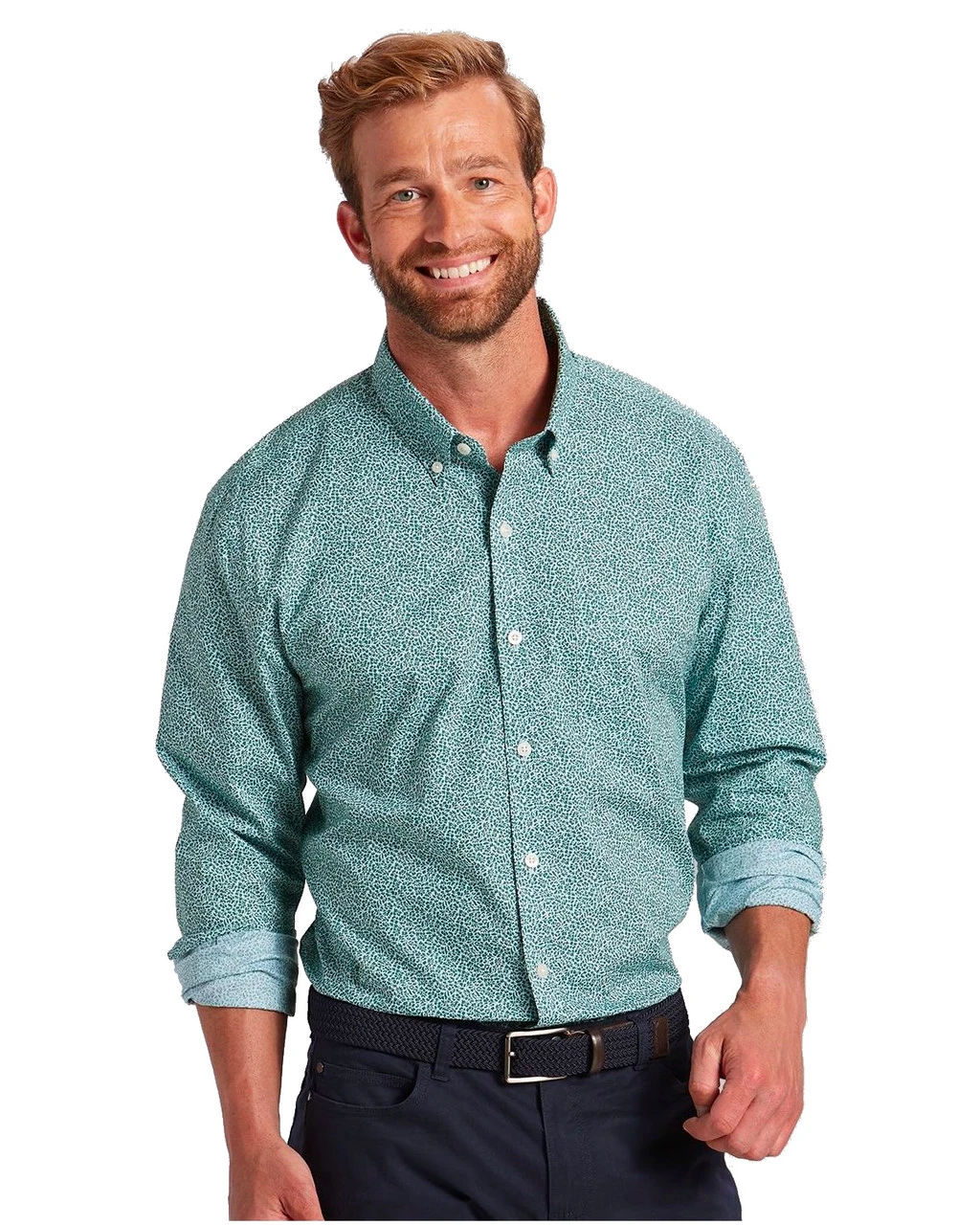 Cutter & Buck Strive Leaf Print Shirt