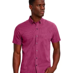 Cutter & Buck Strive Rail Stripe Short Sleeve Shirt