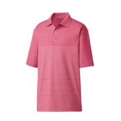 FootJoy Golf FootJoy ProDry Lisle Engineered Pinstripe Knit Collar Polo